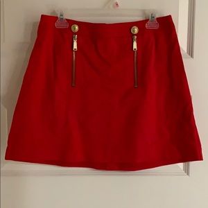 NWT! Sexy red mini skirt! W/Inner shell lining.